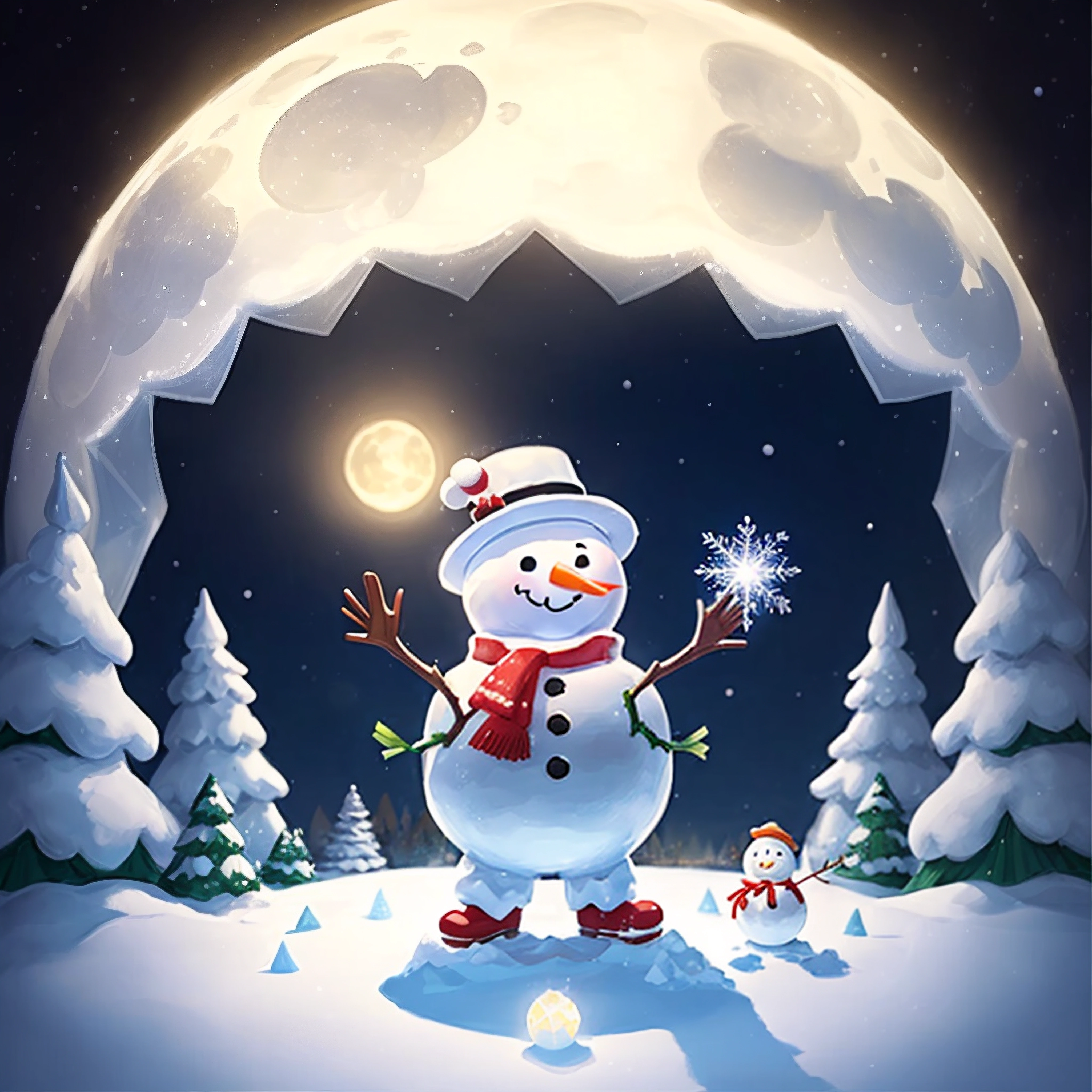 Adventures of a snowman in the world of people