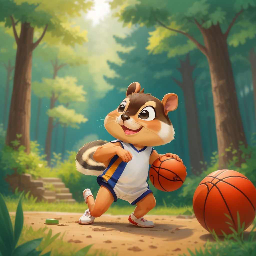  Chip the Chipmunk  " The Basketball Game"
