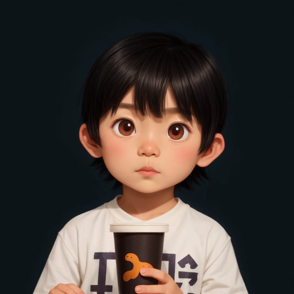 John drinks milk tea