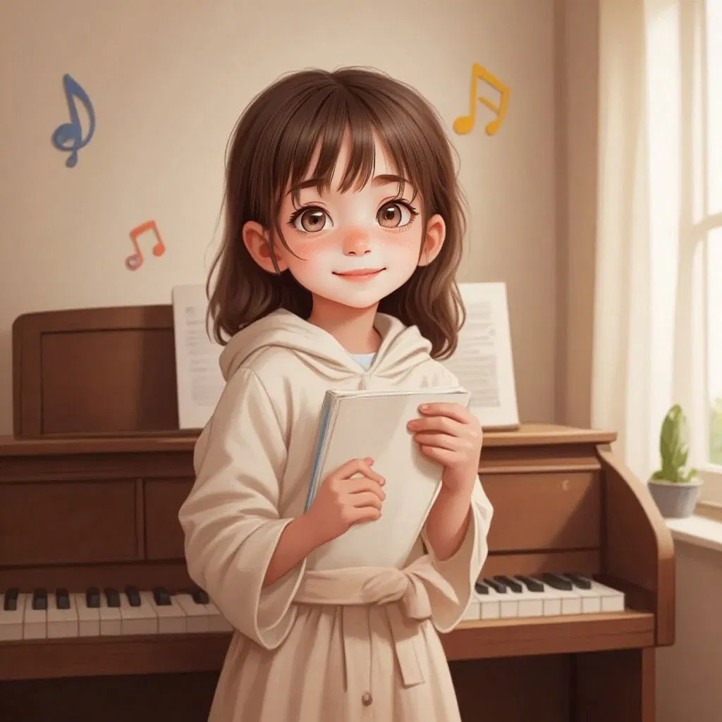 Как девочка мечтала играть на фортепиано
