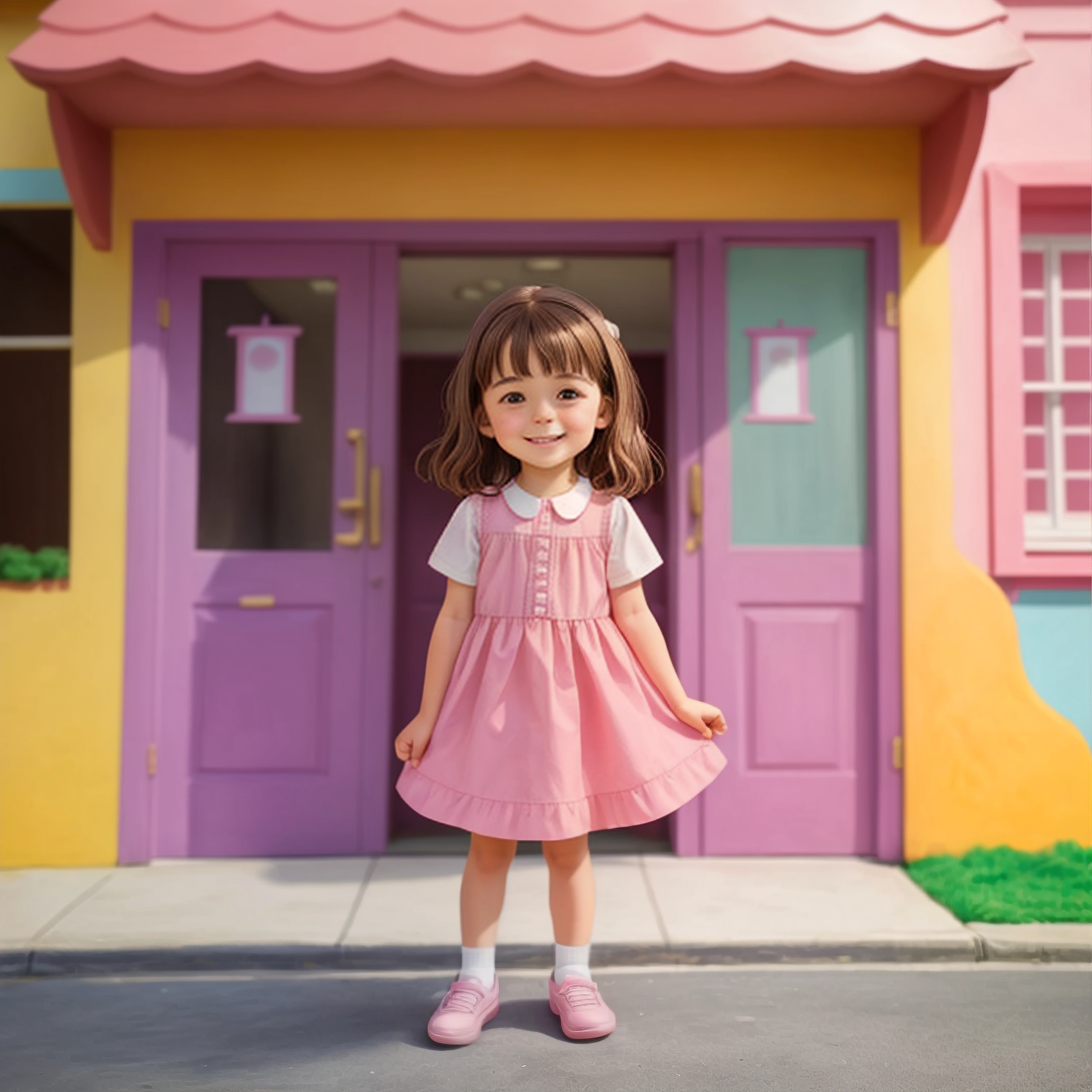 Leah’s first time at daycare