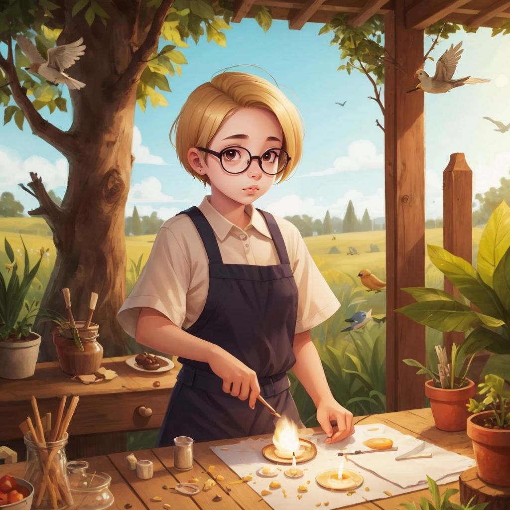  Making Candles with friends 